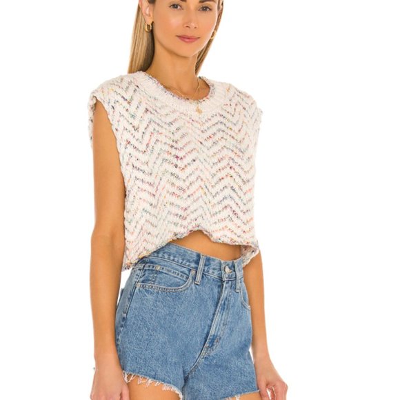 Free People Multicolor Knit Crop Top - Picture 2 of 6